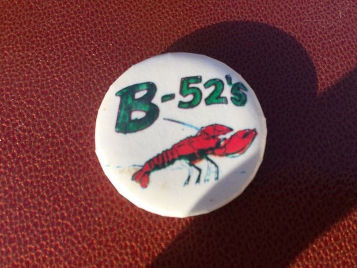Vintage B-52's Button [Photo 2]