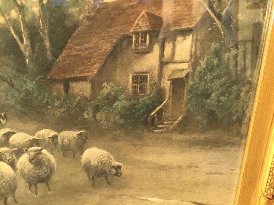 Vintage Elmer Keene Print In Nice Gold Frame [Photo 11]