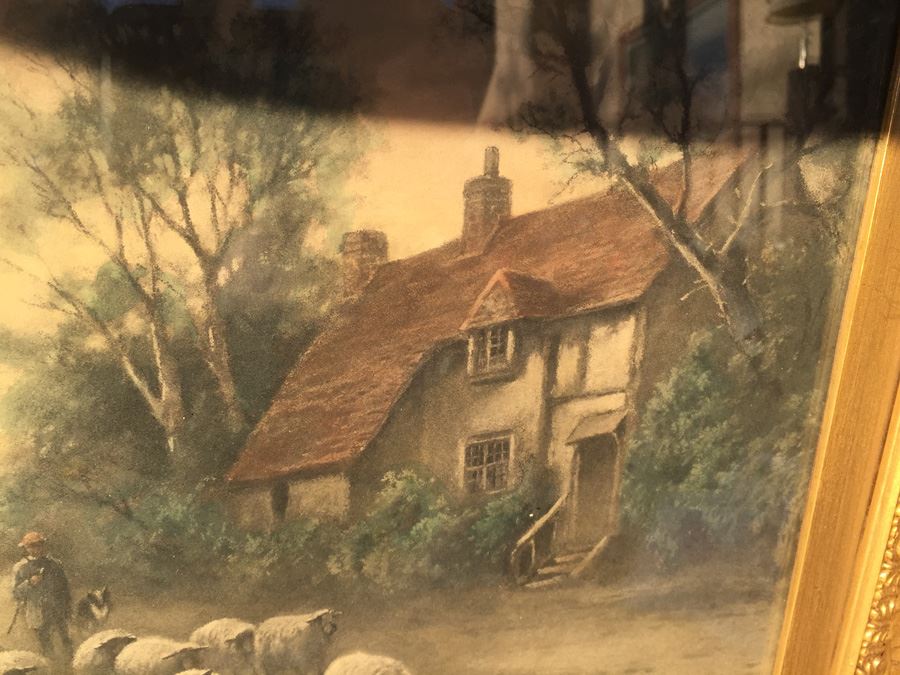 Vintage Elmer Keene Print In Nice Gold Frame [Photo 10]