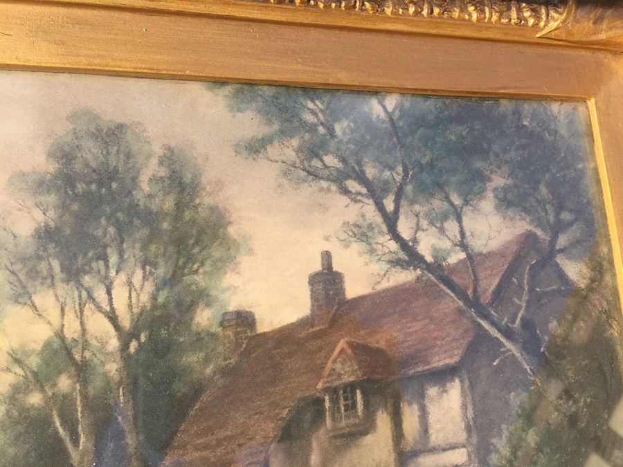 Vintage Elmer Keene Print In Nice Gold Frame [Photo 13]