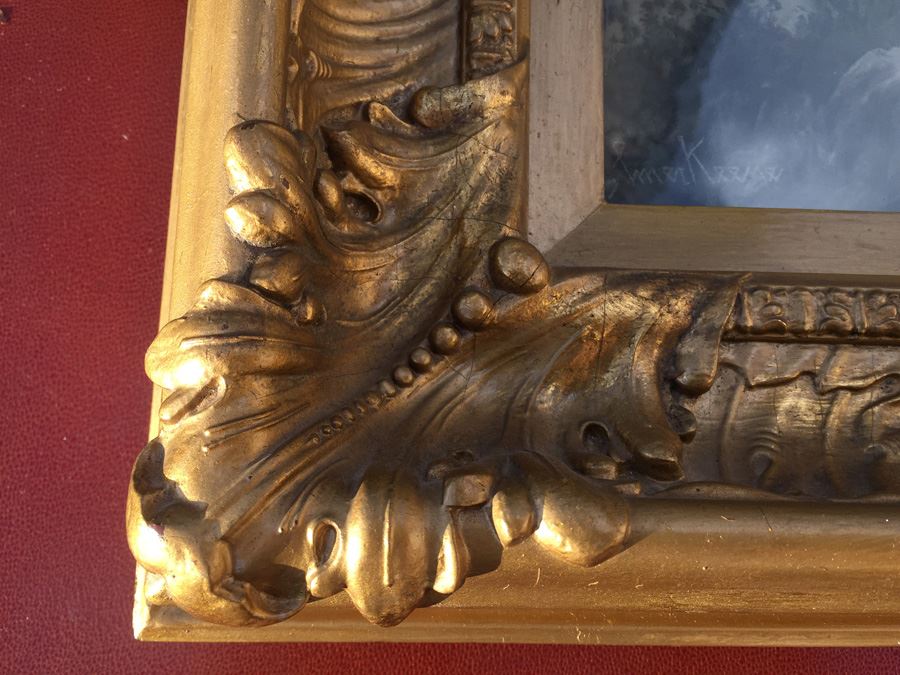 Vintage Elmer Keene Print In Nice Gold Frame [Photo 15]