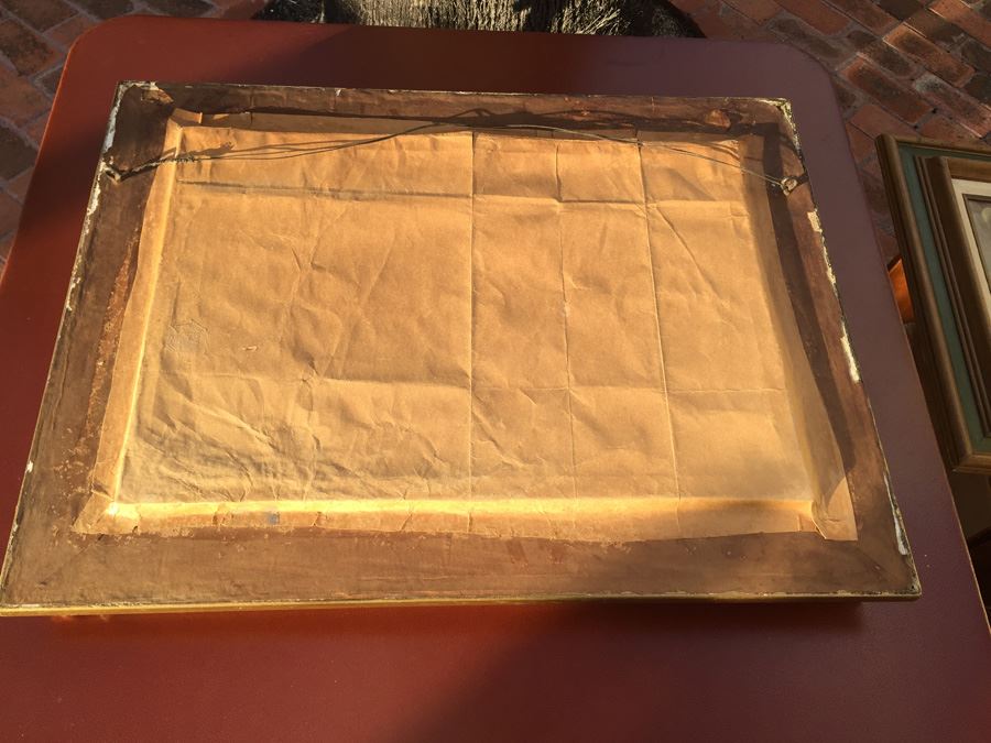 Vintage Elmer Keene Print In Nice Gold Frame [Photo 17]