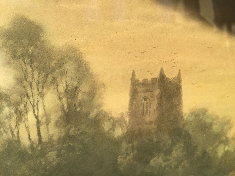 Vintage Elmer Keene Print In Nice Gold Frame [Photo 12]