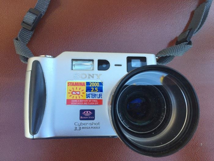 SONY Cyber-Shot Camera With Carl Zeiss Vario Sonnar Lens And Camera Bag