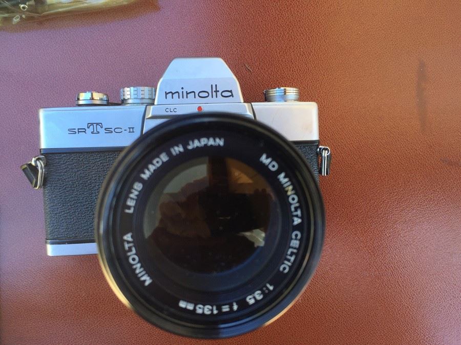 Camera Lot Includes Minolta Camera With Multiple Lenses And Camera Bag [Photo 5]