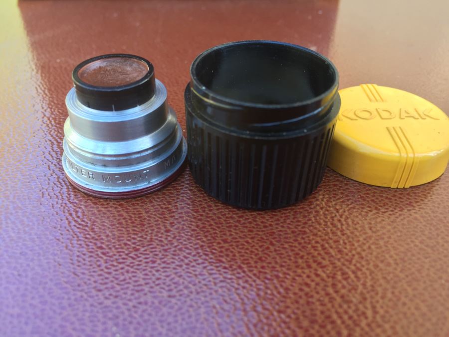 Vintage Kodak Camera Cine-Kodak Magazine 8 Camera With Case And Extra Lens [Photo 9]