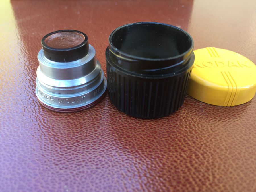 Vintage Kodak Camera Cine-Kodak Magazine 8 Camera With Case And Extra Lens [Photo 8]