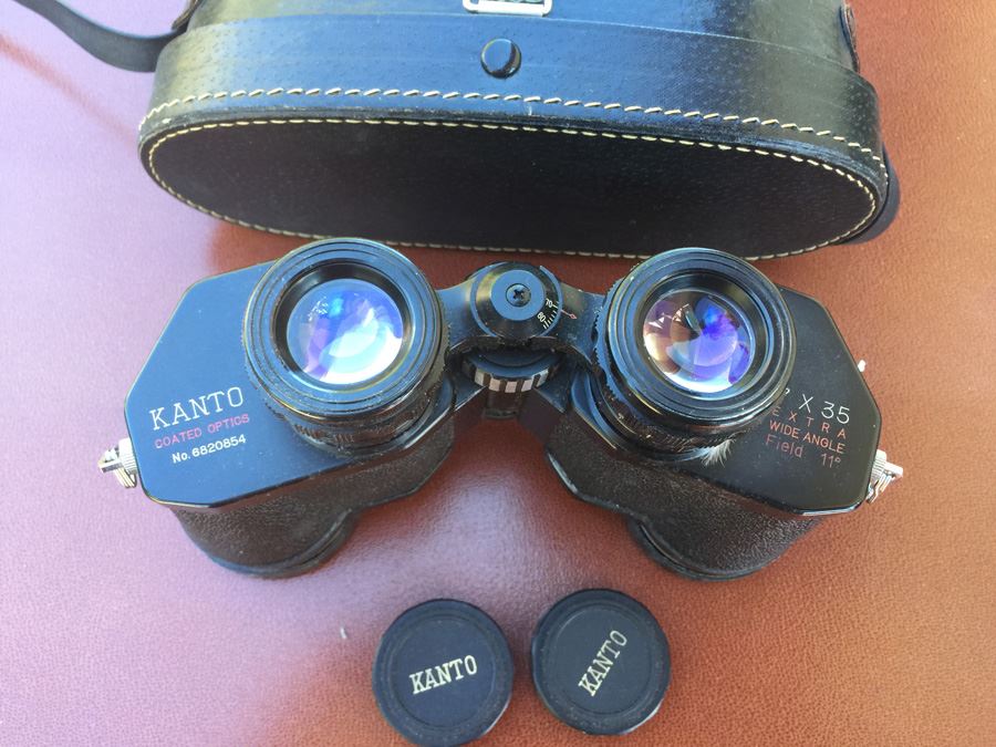 Vintage KANTO 7x35 Field Binoculars With Case [Photo 3]