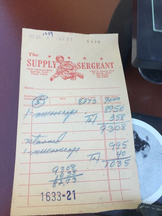 1950's PALOMAR Microscope Model PM-905 With Wooden Box And Slide Kits [Photo 7]