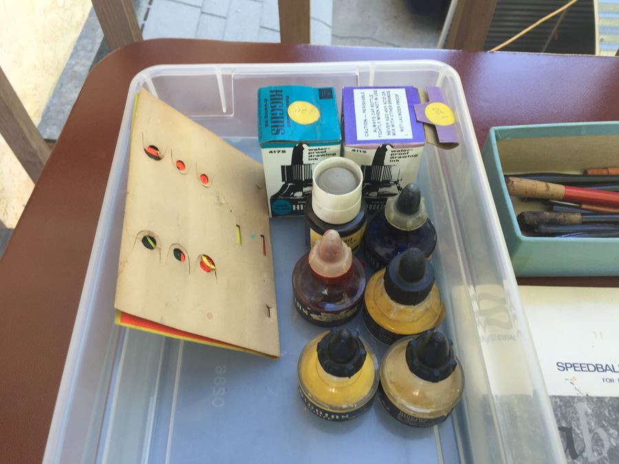 Vintage Calligraphy Lot Speedball Nibs Pens Books [Photo 4]