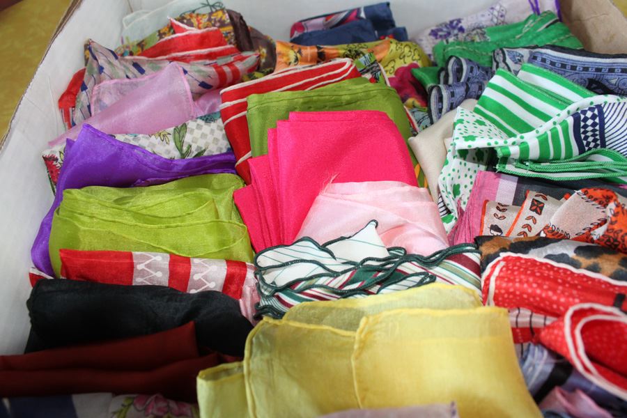 Huge Designer Scarf Lot Silk [Photo 6]