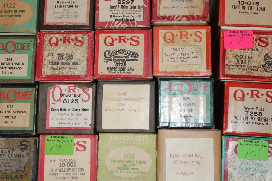 Huge Lot Of Player Piano Rolls [Photo 12]