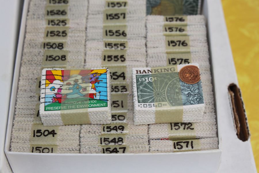 Stamp Lot 1500 Cancelled Stamps - Same Stamps Bundled Together [Photo 2]