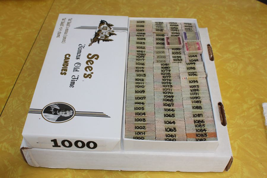 Stamp Lot 1000 Cancelled Stamps - Same Stamps Bundled Together