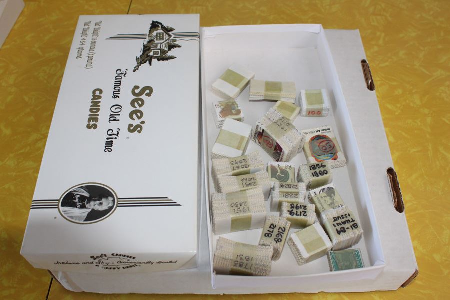 Stamp Lot 2000 Cancelled Stamps - Same Stamps Bundled Together