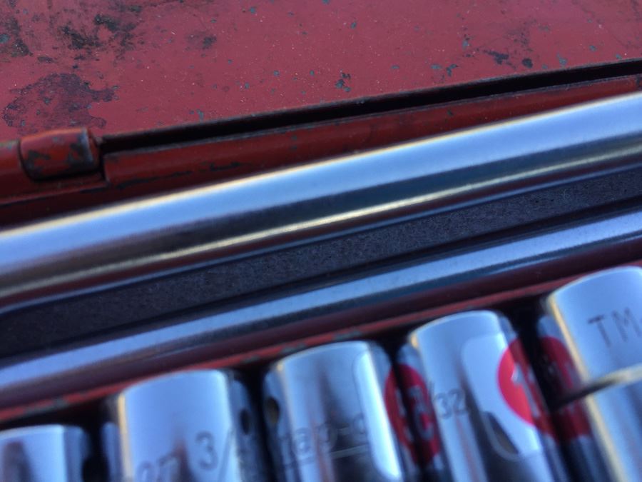 Vintage Snap-on Tool Socket Wrenches Lot With Metal Case [Photo 15]