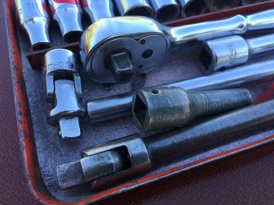 Vintage Snap-on Tool Socket Wrenches Lot With Metal Case [Photo 9]