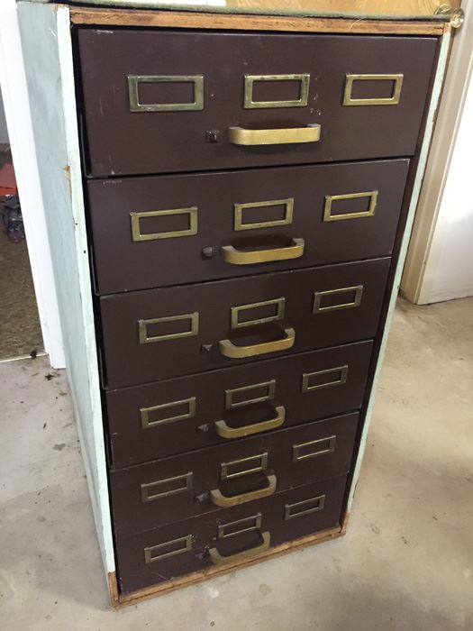 5-Drawer Metal Filing Storage Cabinet (Empty)