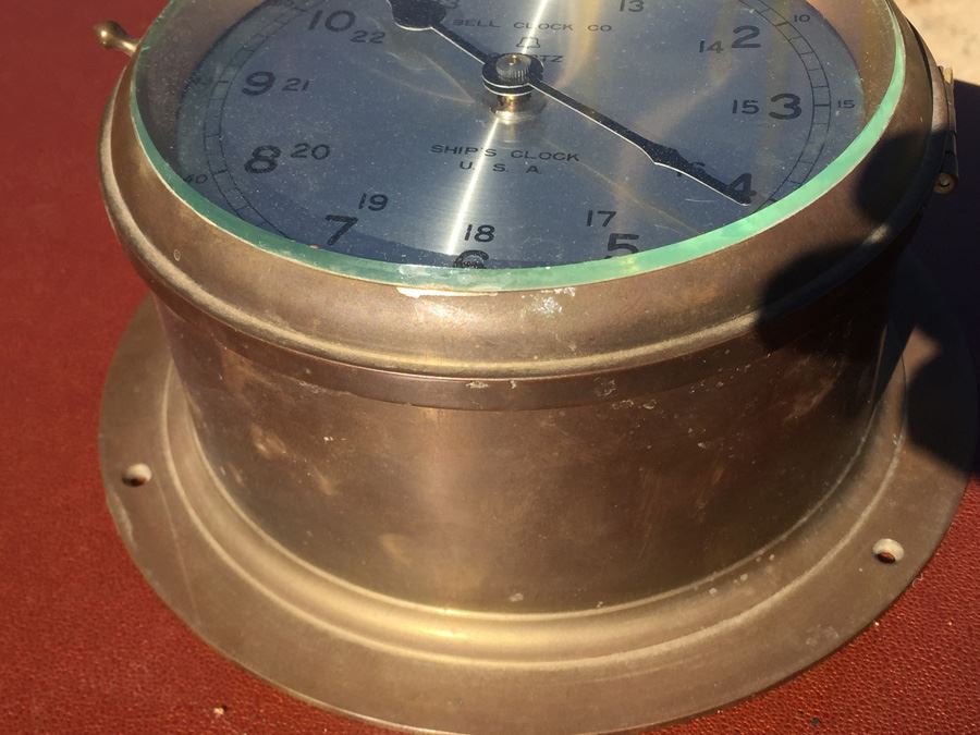 Brass BELL CLOCK CO Ship's Clock [Photo 8]