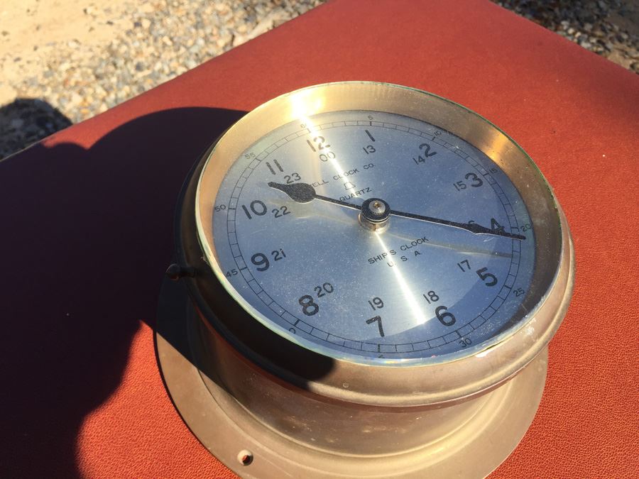 Brass BELL CLOCK CO Ship's Clock [Photo 4]