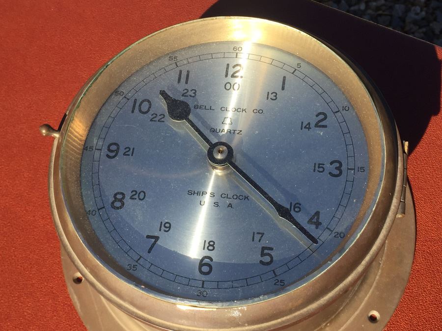 Brass BELL CLOCK CO Ship's Clock [Photo 6]