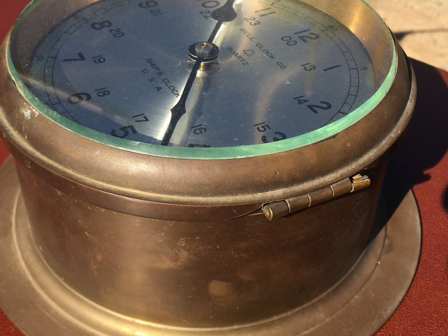 Brass BELL CLOCK CO Ship's Clock [Photo 3]
