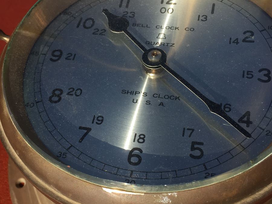 Brass BELL CLOCK CO Ship's Clock [Photo 5]