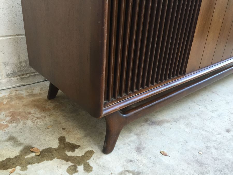 Mid-Century Modern Packard Bell Stereo Console With Record Player WORKING [Photo 7]