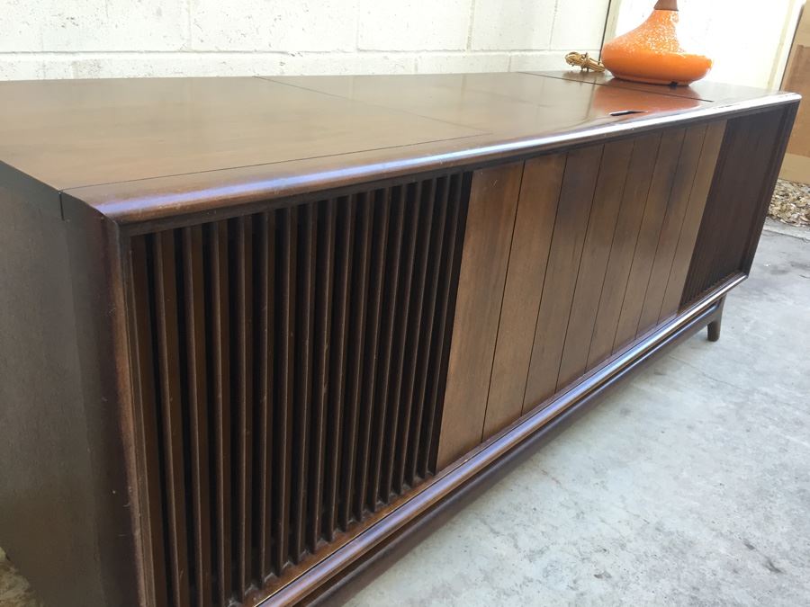 Mid-Century Modern Packard Bell Stereo Console With Record Player WORKING [Photo 5]
