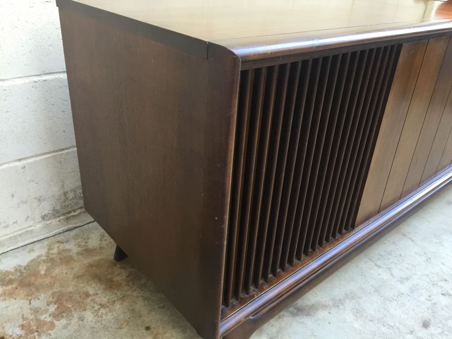 Mid-Century Modern Packard Bell Stereo Console With Record Player WORKING [Photo 6]