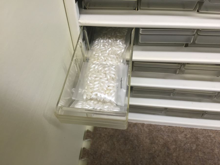 Metal Storage Bin Packed With Jewelry Making Beads [Photo 7]