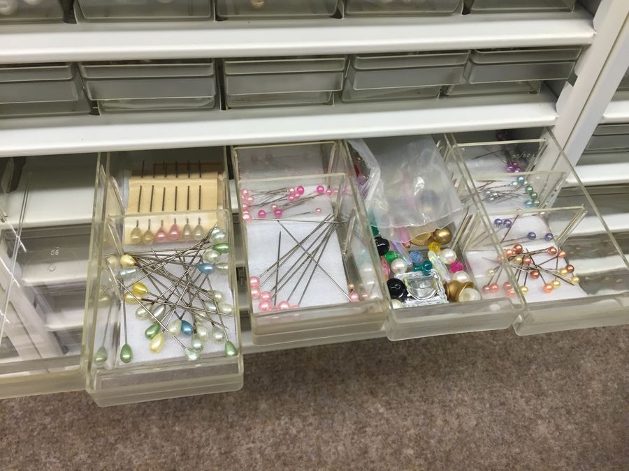 Metal Storage Bin Packed With Pins [Photo 8]