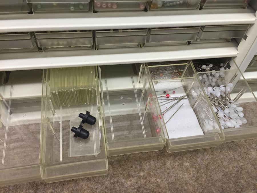 Metal Storage Bin Packed With Pins [Photo 10]