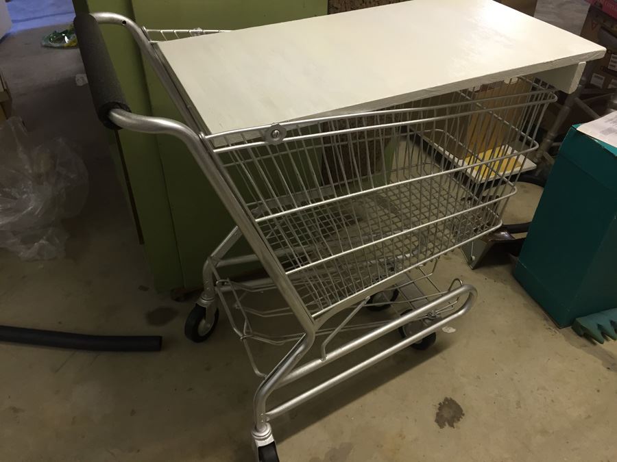 Shopping Cart With Hinged Table Mobile Work Bench [Photo 1]