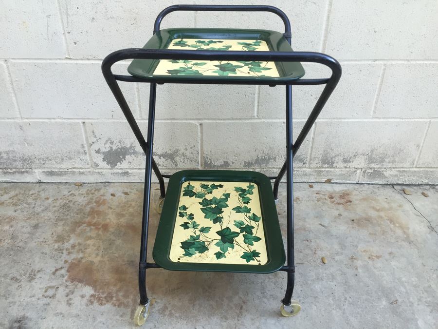 Vintage Green Tea Cart [Photo 4]