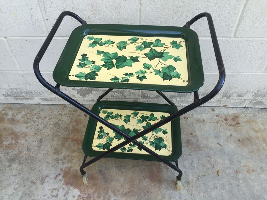 Vintage Green Tea Cart [Photo 2]