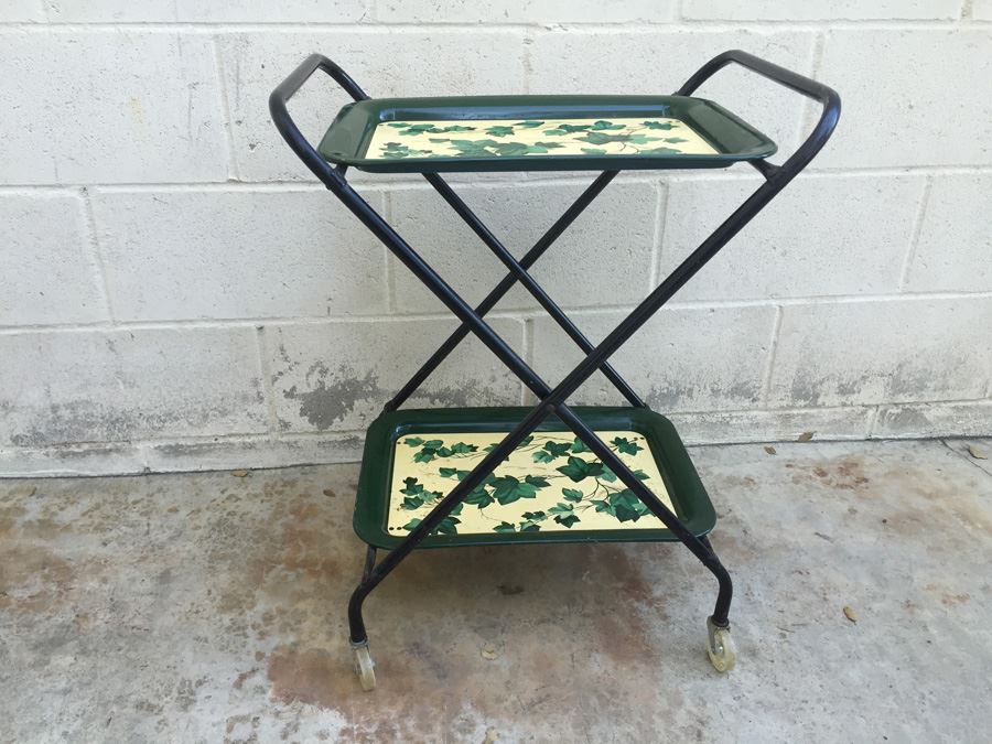 Vintage Green Tea Cart [Photo 1]