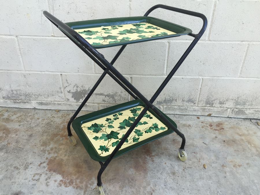 Vintage Green Tea Cart [Photo 5]