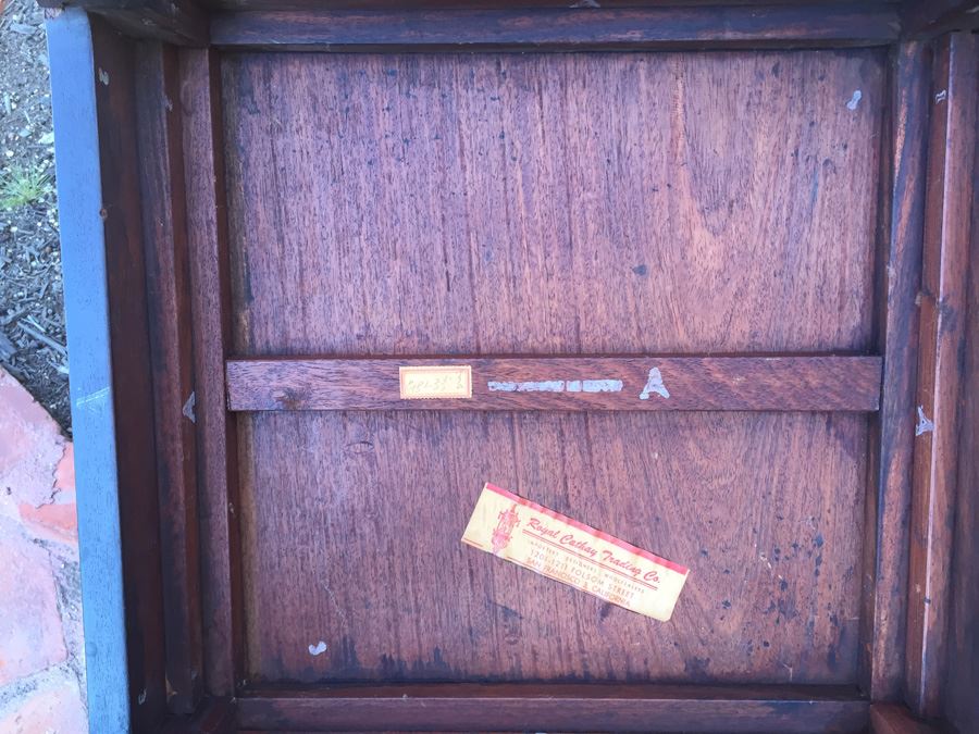 Rosewood Asian End Table [Photo 3]