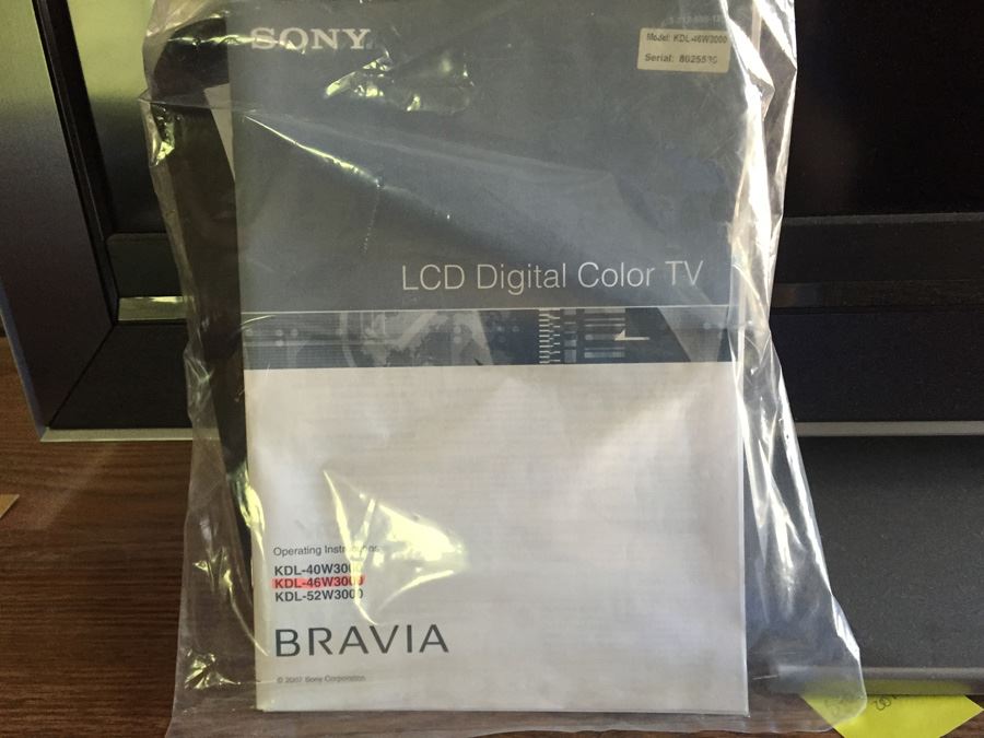 SONY BRAVIA TV KDL-46W3000 [Photo 7]