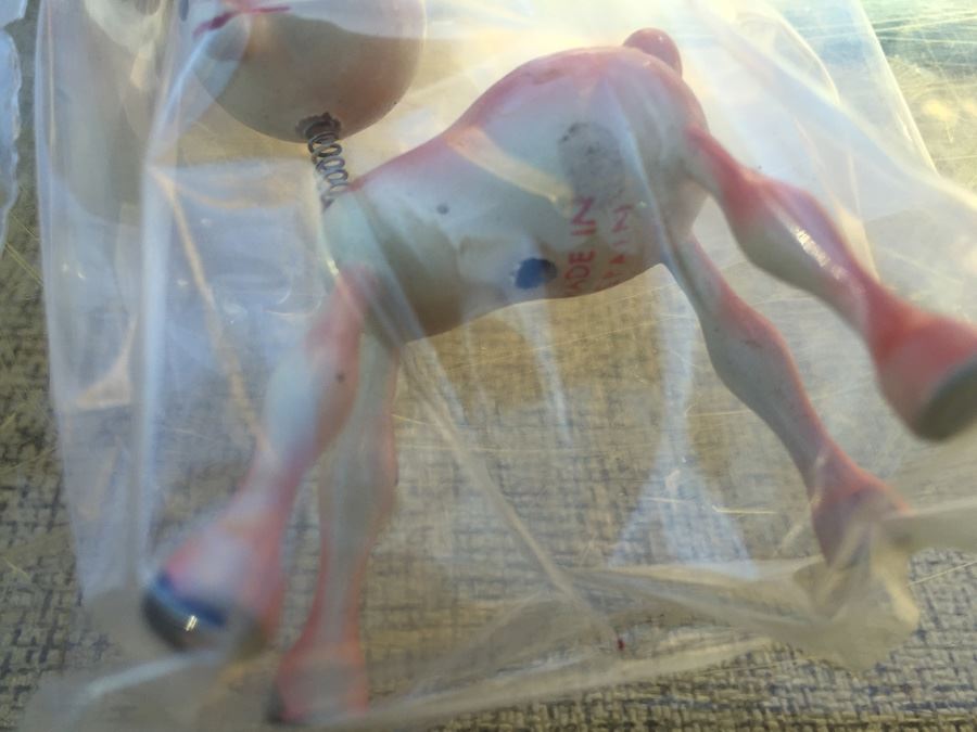 Plastic Bin Of Hand Painted Wooden Ornaments [Photo 11]