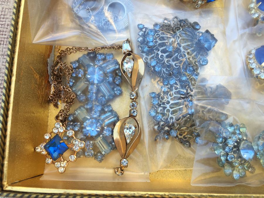 Bin Full Of Jewelry And Glass Vials With Cork Stoppers [Photo 4]