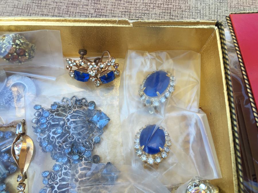 Bin Full Of Jewelry And Glass Vials With Cork Stoppers [Photo 6]