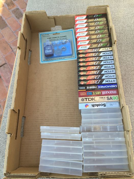 New Music Cassette Tape Recording Lot With Tape Cleaner [Photo 1]