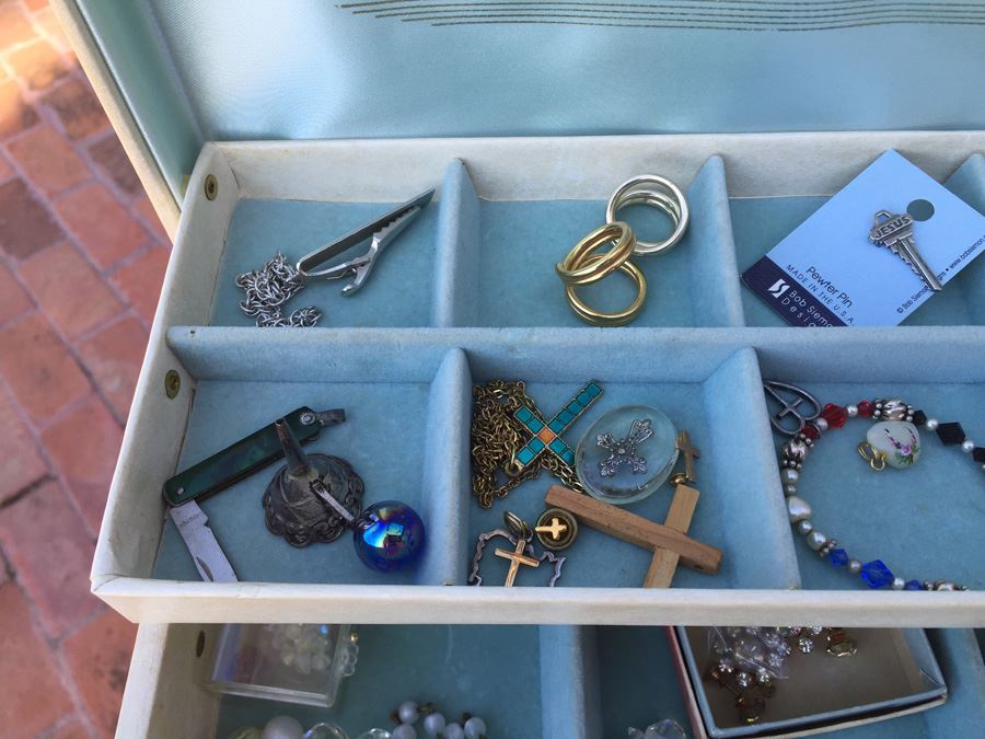 Vintage Jewelry Box Filled With Jewelry And Several Watches [Photo 6]