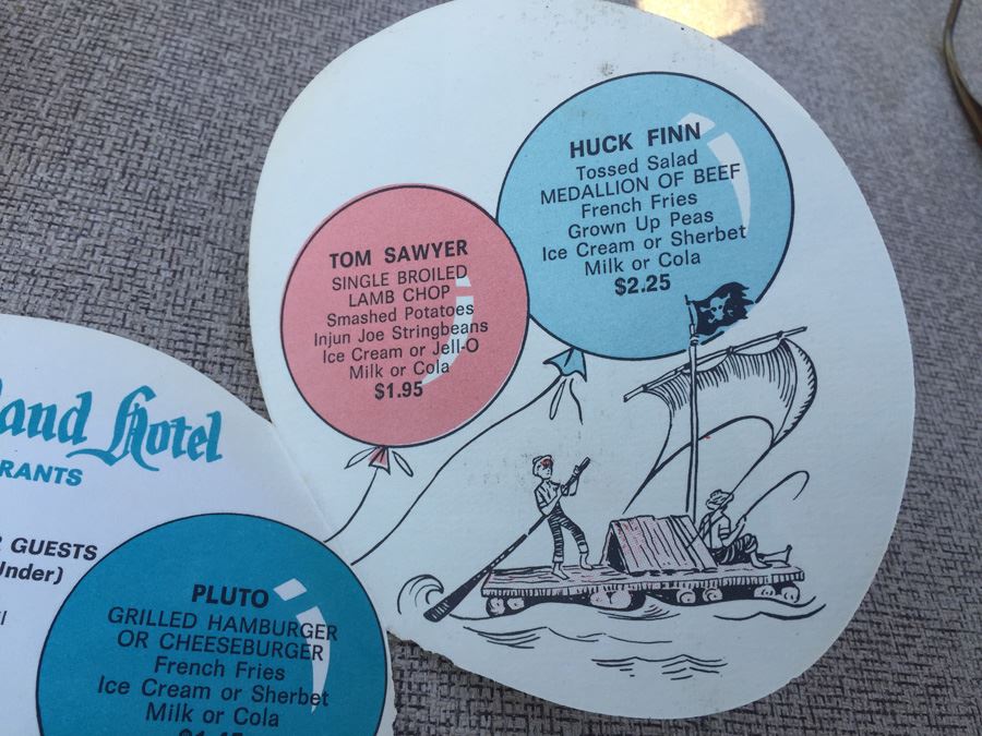 Vintage DISNEY Mickey Mouse Menu 1968 Disneyland Hotel Restaurants [Photo 7]