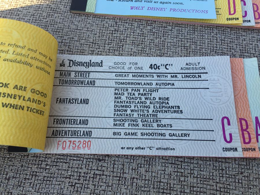 Huge Lot Of Collectible DISNEYLAND Admission Ticket Books [Photo 4]