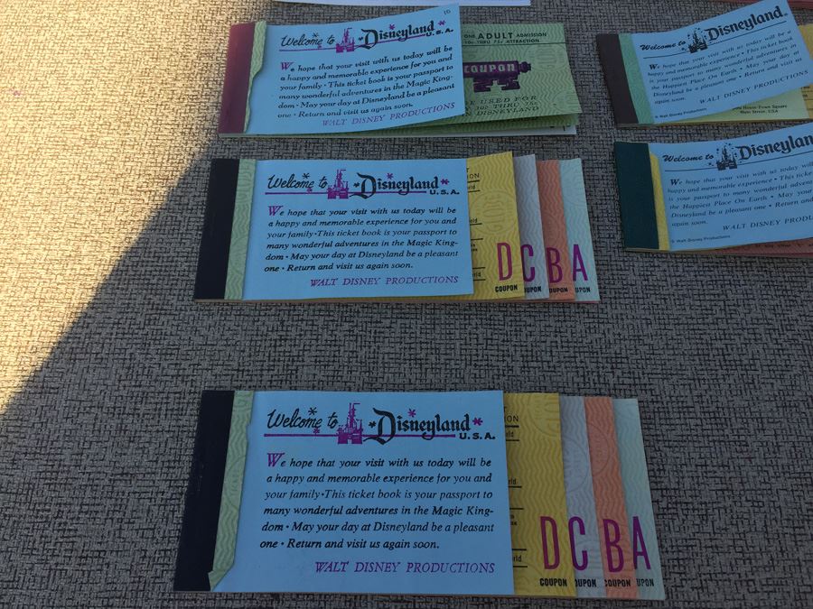 Huge Lot Of Collectible DISNEYLAND Admission Ticket Books [Photo 9]
