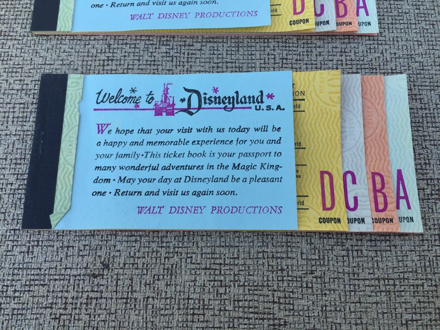 Huge Lot Of Collectible DISNEYLAND Admission Ticket Books [Photo 2]