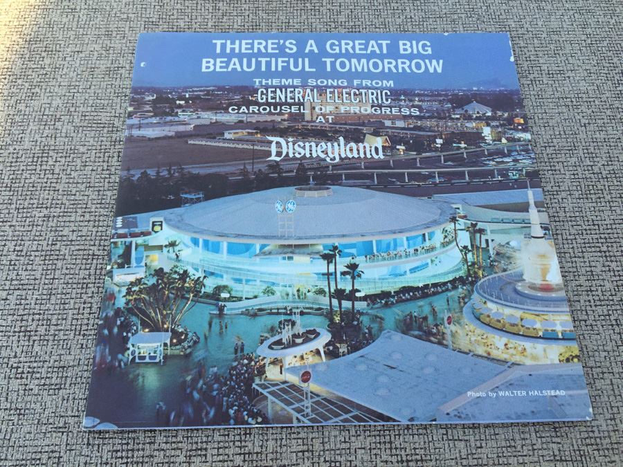 1968 Walt Disney Record 'There's A Great Big Beautiful Tomorrow' General Electric DISNEYLAND